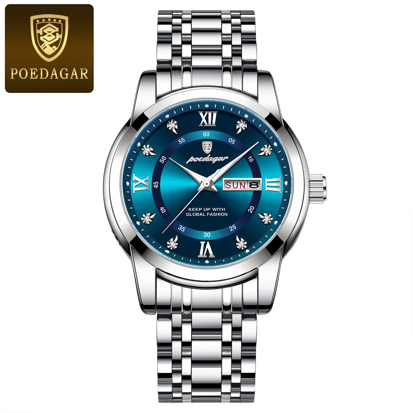 Watch for Men Luxury Luminous POEDAGAR 936 New Business Casual Quartz Watch