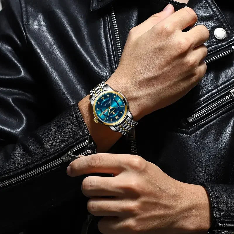 Watch for Men Luxury Luminous POEDAGAR 936 New Business Casual Quartz Watch