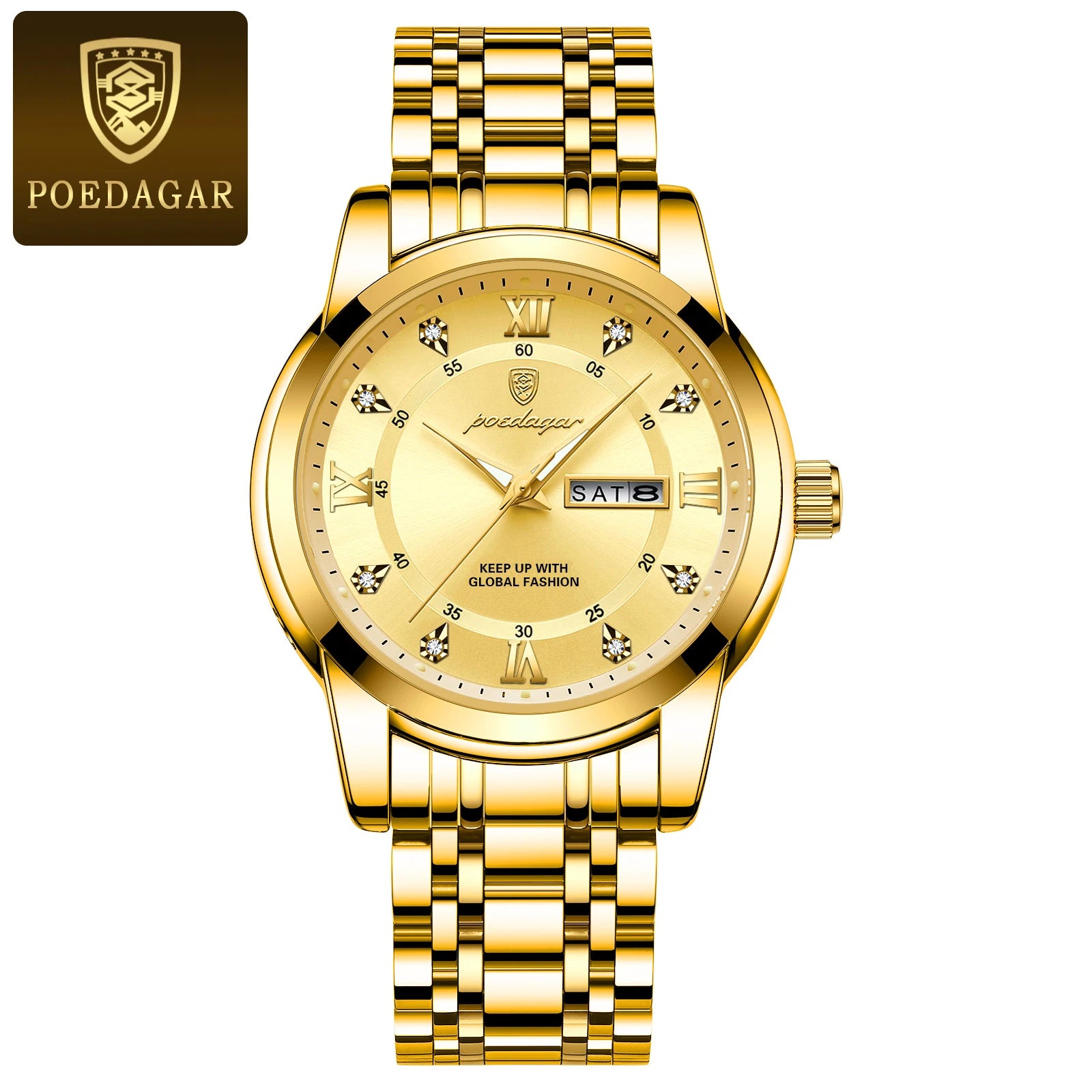 Watch for Men Luxury Luminous POEDAGAR 936 New Business Casual Quartz Watch