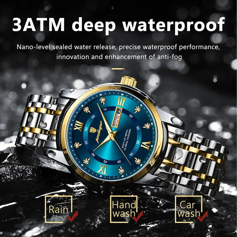 Watch for Men Luxury Luminous POEDAGAR 936 New Business Casual Quartz Watch