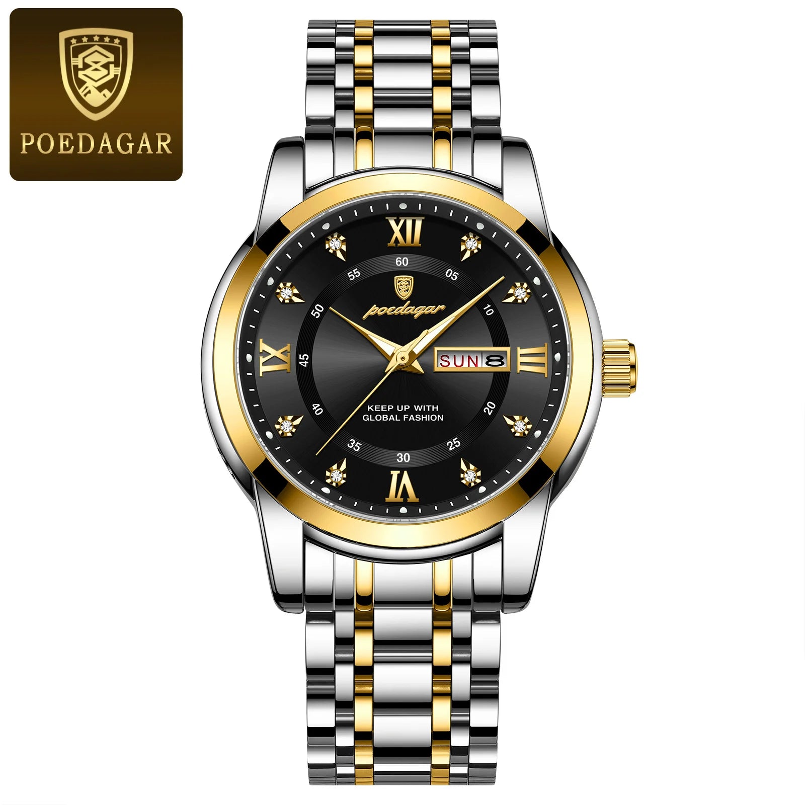 Watch for Men Luxury Luminous POEDAGAR 936 New Business Casual Quartz Watch