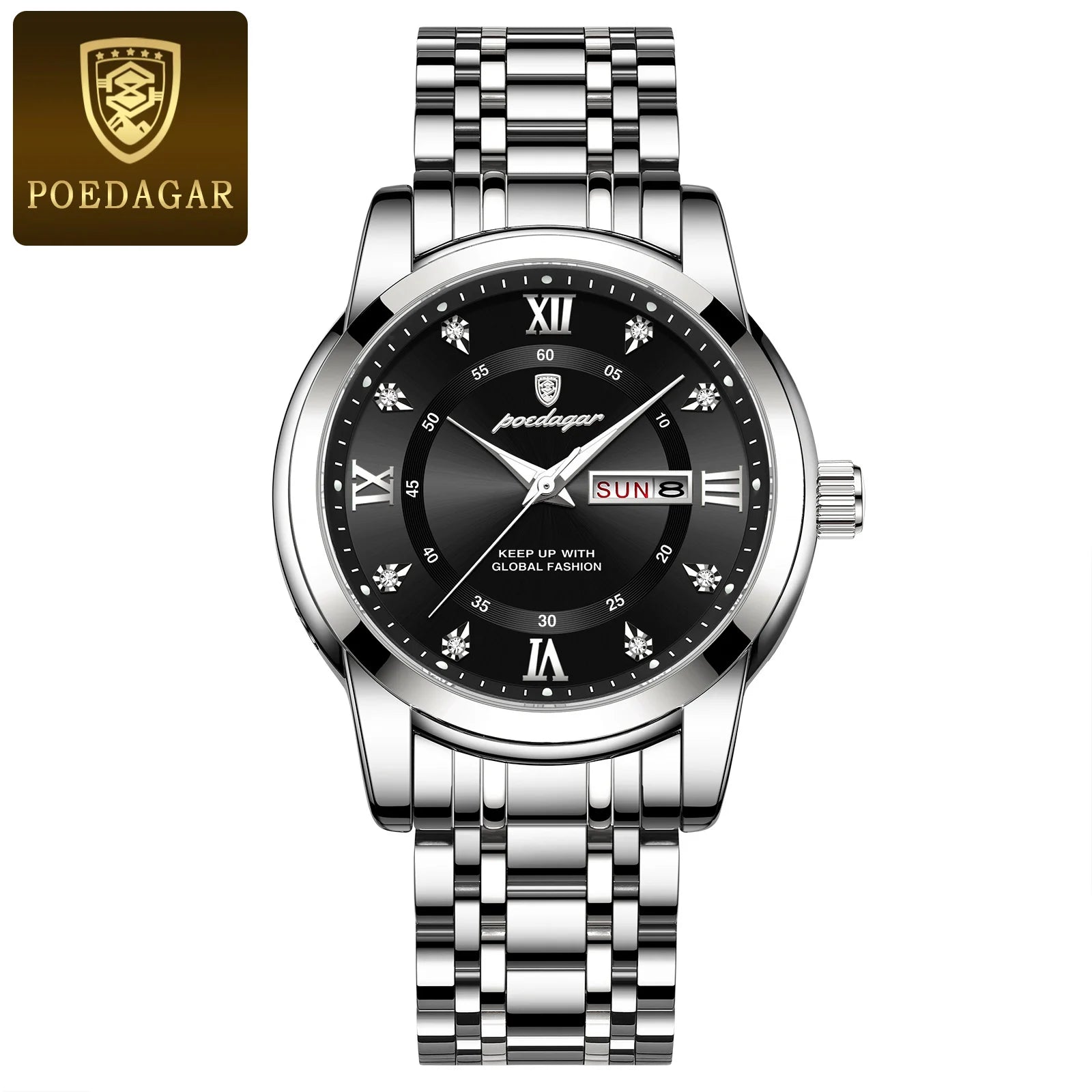 Watch for Men Luxury Luminous POEDAGAR 936 New Business Casual Quartz Watch