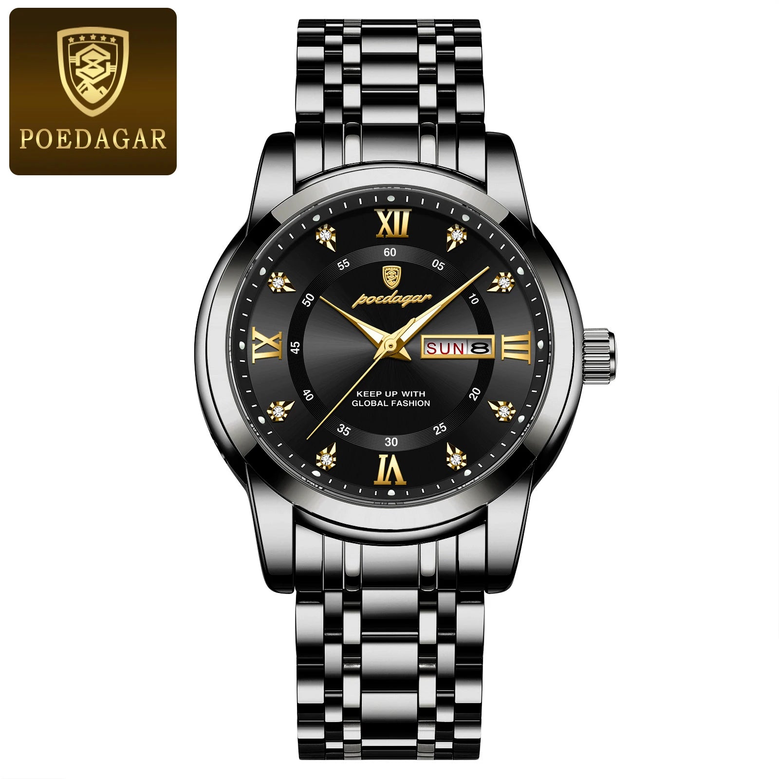 Watch for Men Luxury Luminous POEDAGAR 936 New Business Casual Quartz Watch